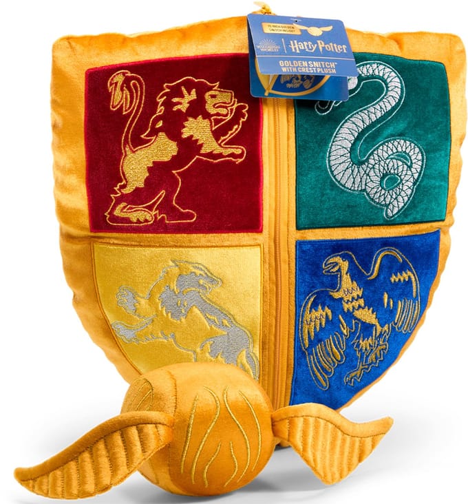 Noble Collection Harry Potter - Knuffel - Golden Snitch Crest Kussen