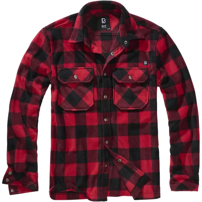 Brandit Jeff Heren Longsleeve - zwart/rood - S
