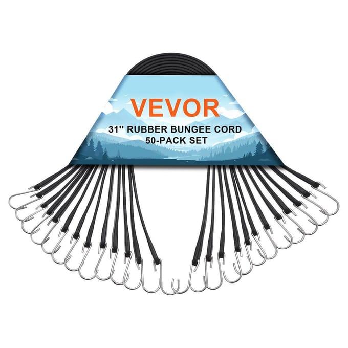 Lot de 50 Cordes Élastiques Plates 19,8 mm Sangles Élastiques Robustes avec Crochet en S
