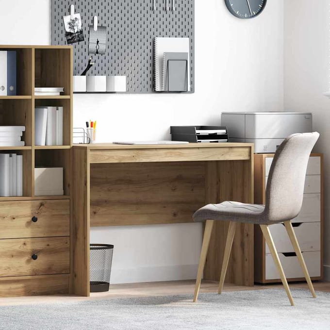 vidaXL - Bureau - Artisan - Eiken - 100 - x - 50 - x - 76 - cm
