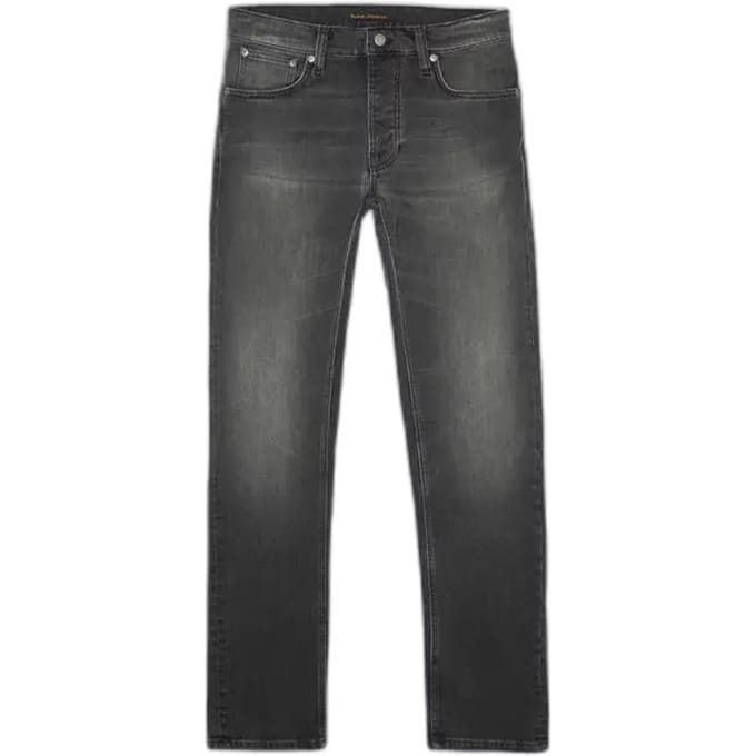 Tapered jeans Nudie Jeans Grim Tim Mist Black
