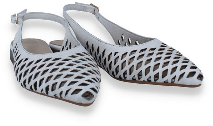 Double Heart Dames Slingback Ecru | Beige | Maat: 37
