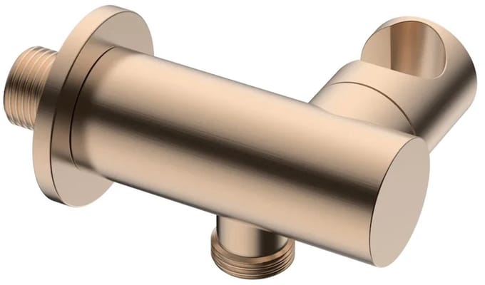 DutchLine - S-Grip Kantelbare Handdouchehouder – Geborsteld koper