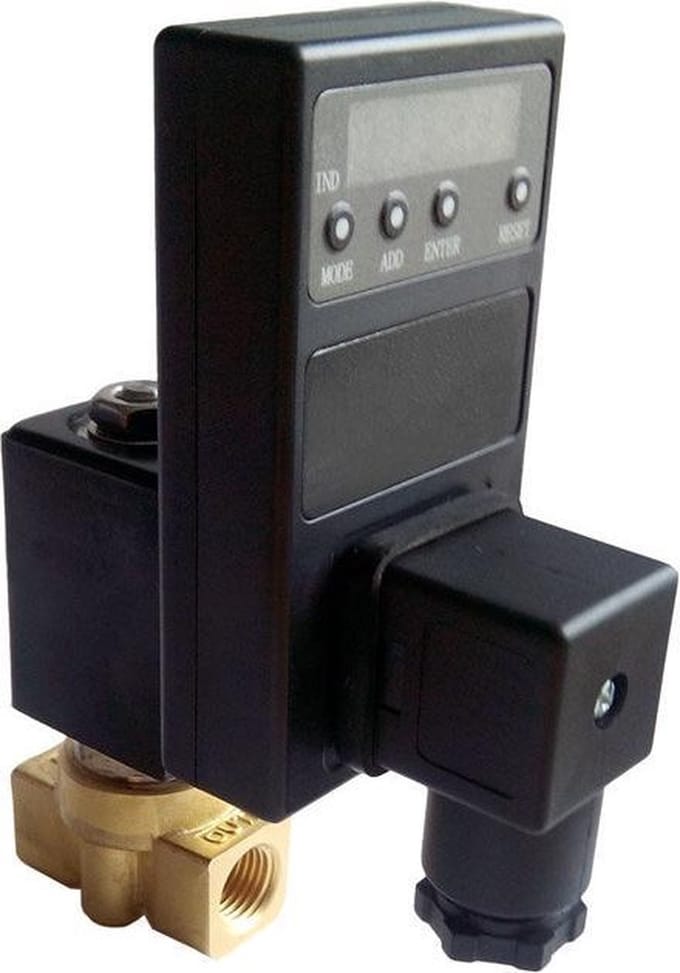 Condens Aftap 1/4'' Messing Digitaal 24 DC - CD-014BD-024DC