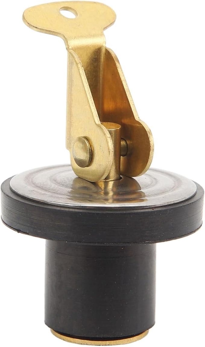 Afvoerplug Boot - Drain Plug Boot - Watersport Onderhoud - Sterke Waterdichte Afdichting - 3/4 Inch - Messing