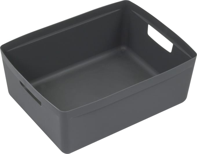 Kangaro opbergbox - opbergdoos - 20 liter - PP antraciet