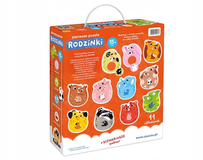 CzuCzu Eerste Puzzels Familie Dieren 15m+
