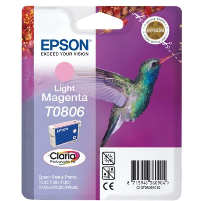 Inktcartridge epson t0806 lichtrood
