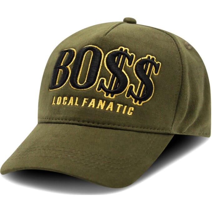 Baseball Cap Heren - Pet Heren - BO$$ - Groen