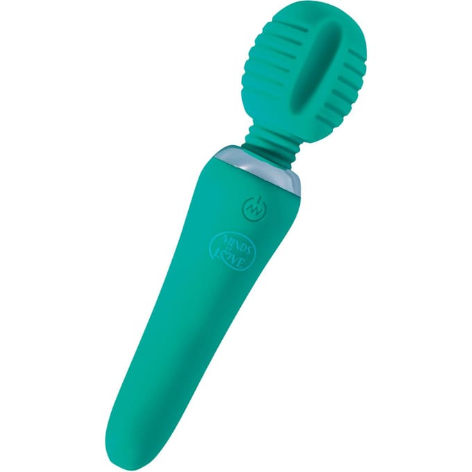 Minds of Love - Premium Pocket Wand Vibrator - Mint Groen