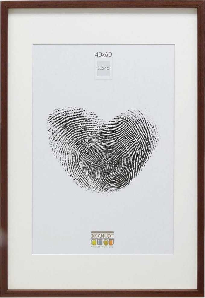 Deknudt Frames fotolijst - bruin met passe-partout  - 30x45 / 40x60 cm
