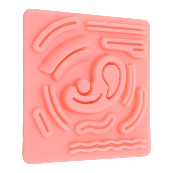 Coussin de Simulation de Suture Laparoscopique en Silicone 3D Coussin de Suture Laparoscopique avec Plaies Pré-Coupées pour red