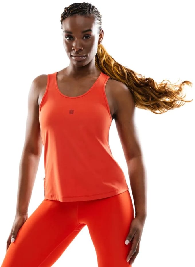 Siroko Hart Mouwloos T-shirt Oranje XS Vrouw