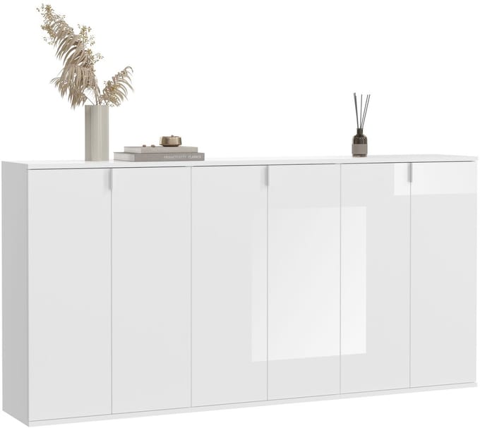 ProjektX kommode 6 deuren wit.