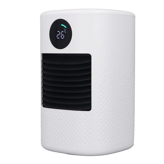 Elektrische Ruimteverwarming Draagbare Mini Witte Verwarming LED Display Bureau PTC Keramische Verwarming voor Thuis EU Plug white