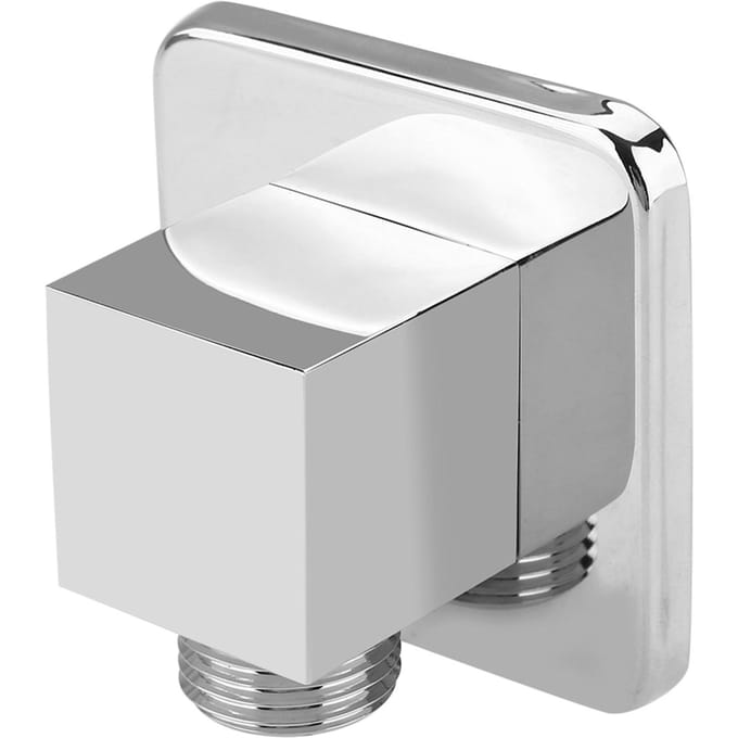 Massief Messing Chroom Afwerking Vierkant Handdouche Uitloop Elleboog Hoekventiel Inbouw Wandmontage white
