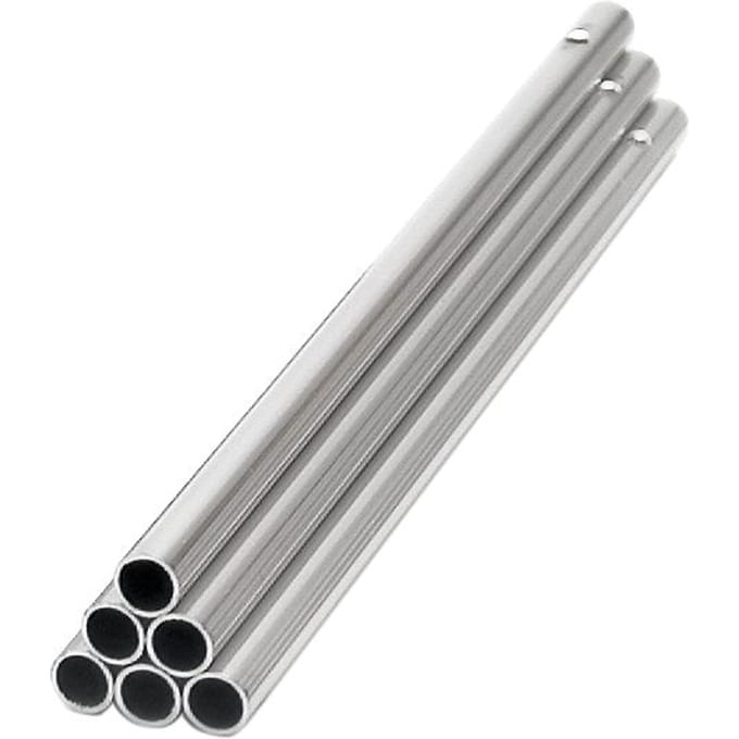 Muziek stokje "Hol", 6 stuks, Zilverkleurig