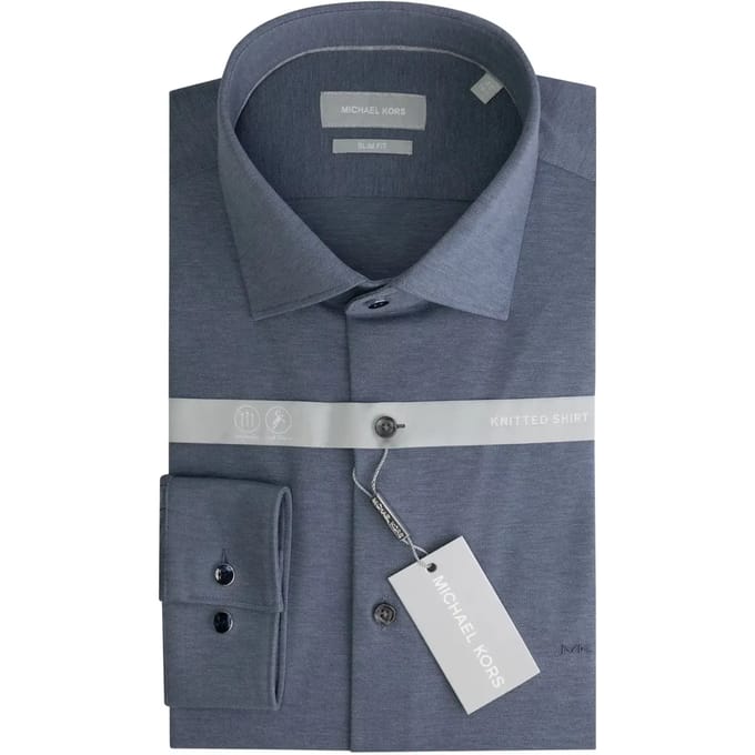 Slim fit piqué shirt Michael Kors Solid