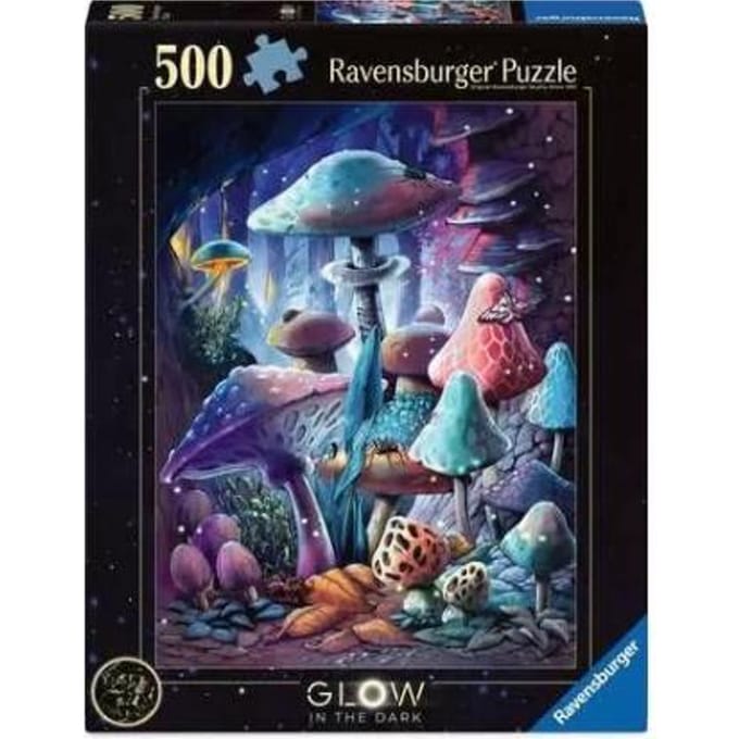 Ravensburger puzzel Moonlight Mushrooms (starline) - Legpuzzel - 500 stukjes