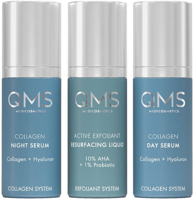 QMS Medicosmetics Core System Sets Core System Collagen + Exfoliant Set Strong 3 - Met 5 QMS samples