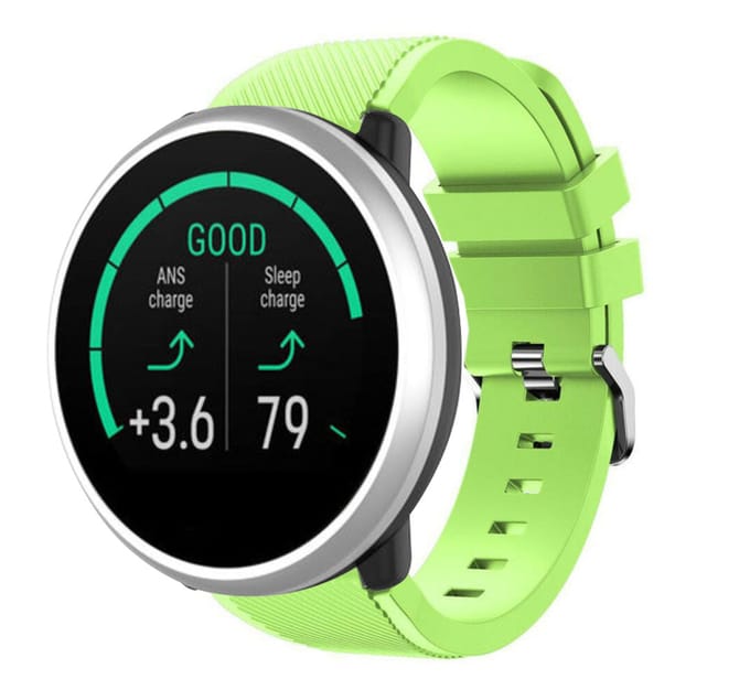 Polar Unite twill siliconen band (lichtgroen)