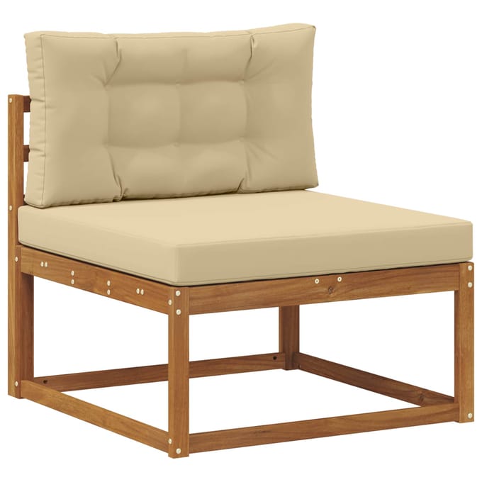 vidaXL - Buiten - bank - set - 6 - st - Natuurlijk - en - Beige
