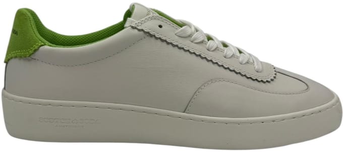 Scotch & Soda - Plakka LS - Sneakers - Mannen - Wit/Groen - Maat 41