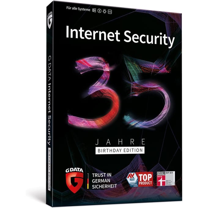 G Data Internet Security Birthday Edition, 5 eenheden 1 jaar