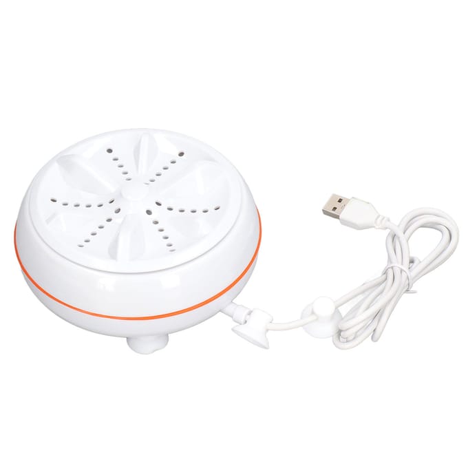 27W Mini Ultrasone Wasmachine USB 50 Seconden Reverse Clean Cirkel 30min Zelf Uitschakelen Turbine Wasmachine voor Thuis white