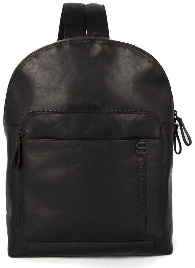 Leren Luiertas / Rugzak - 15 inch - Chicago - Zwart