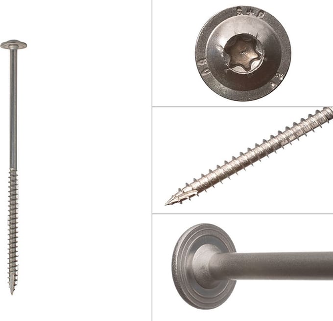 Wovar Tellerkopschroeven RVS A2 6.0 x 140 mm Torx 30 | Doos 50 Stuks