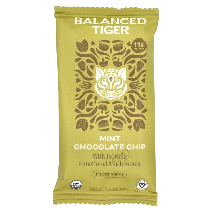 Eiwitreep, Munt Chocolade Chip, 12 Repen, 44G (1.55Oz) Elk