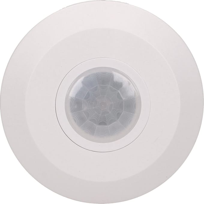 Mini Bewegingssensor - PIR Bewegingsmelder voor binnen IP20 - Ø 10.2 cm - Bewegingsdetector 360° - Wit
