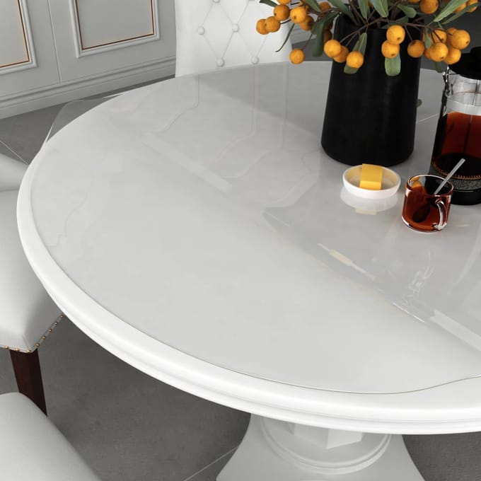 vidaXL - Tafelbeschermer - Ø60 - cm - 1,6 - mm - PVC - transparant