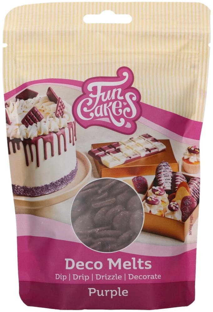 FunCakes Deco Melts Paars - 250g - Smeltsnoep - Cupcake Decoratie - Lollies - Snoepjes