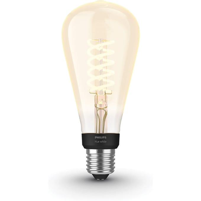 Philips Hue Filament Lichtbron E27 Edison lamp ST72 - warm tot koelwit licht - groot - 1-pack - Bluetooth