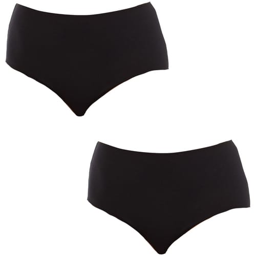 Pack van 2 Dames Hoge Taille Bamboe Onderbroeken Q906