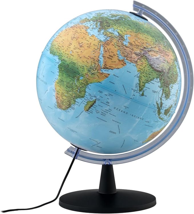 Wereldbol Met Verlichting - Led Lamp Kinderen - Bureaulamp - studeer lamp
