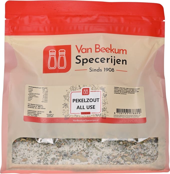 Van Beekum Specerijen - Pekelzout All Use - 2 KG (hersluitbare stazak)
