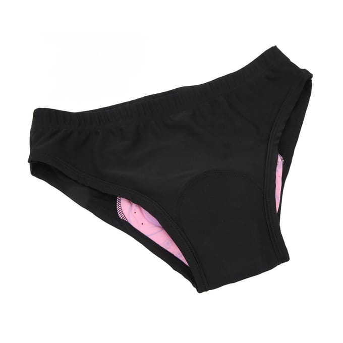 Dames Fietsondergoed Sneldrogend Ademend Dames Fietsbriefs Schokabsorptie 3D Gevoerd Fiets black