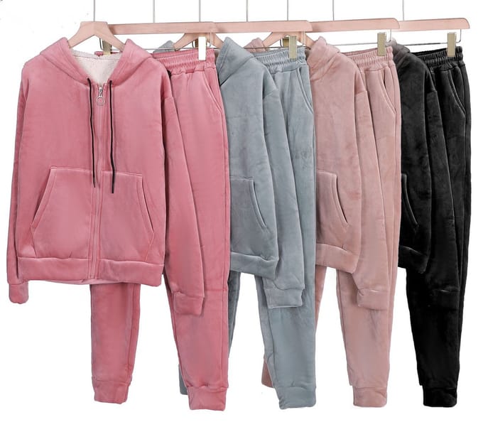 Dames Winter Huispak zwart M/L