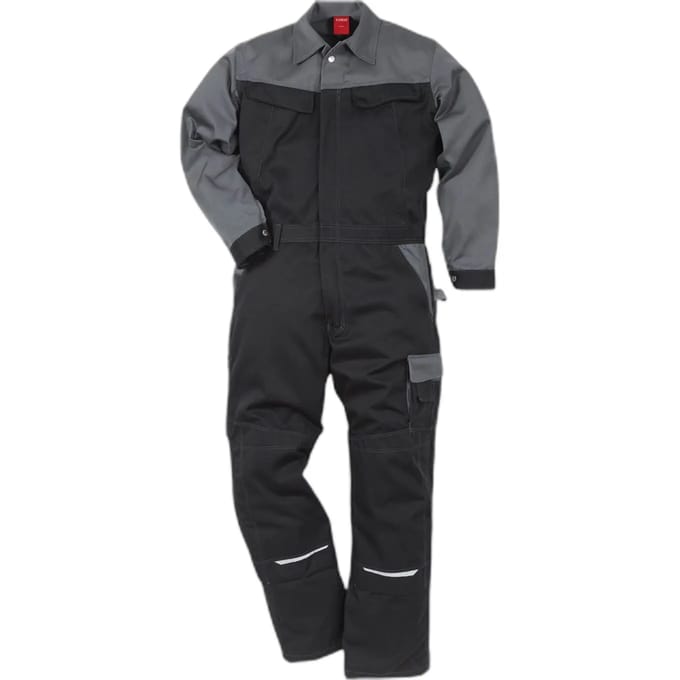 Kansas Industriële overall Icon Two Overall 8612 LUXE zwart/grijs
