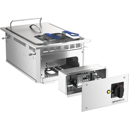 GGM Gastro Elektro Einbau Fritteuse - 13 Liter - 12 kW - mit Ablasshahn