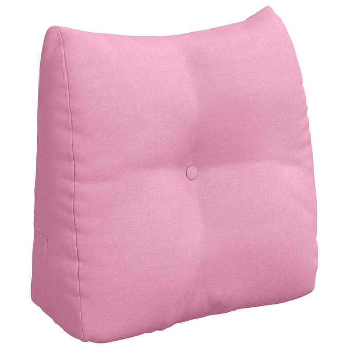 vidaXL - Rugkussen - Roze - 45 - x - 24 - x - 50 - cm - Stof