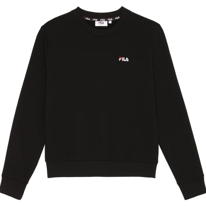 FILA Zduna Logo Crew Sweat Black Taglia: S | Maglioni a maglia Outlet | Donna | Nero