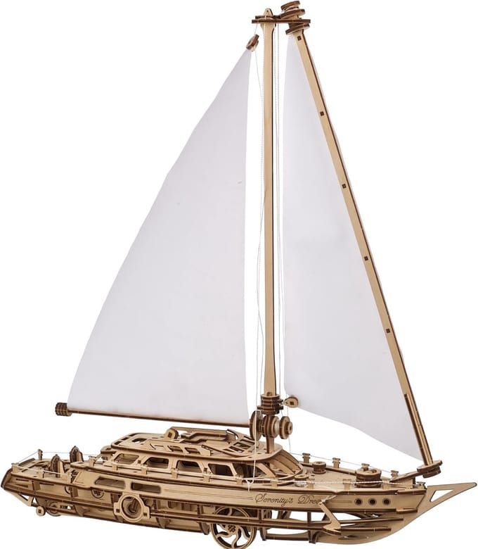 Modelzeilboot Bouwen - Houten 3D Puzzels voor Volwassenen - DIY Model Kits voor Schepen