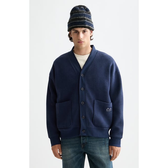 Scotch & Soda Loose Fit Button Down Sweatshirt Peacoat Taglia: M | Outlet | Uomo