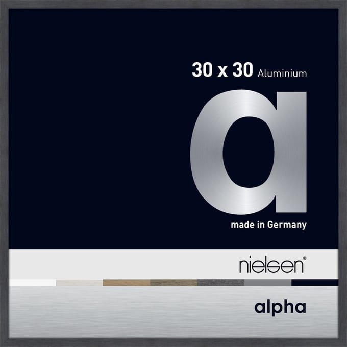 Nielsen Alpha Aluminium Wissellijst Grey 30x30cm