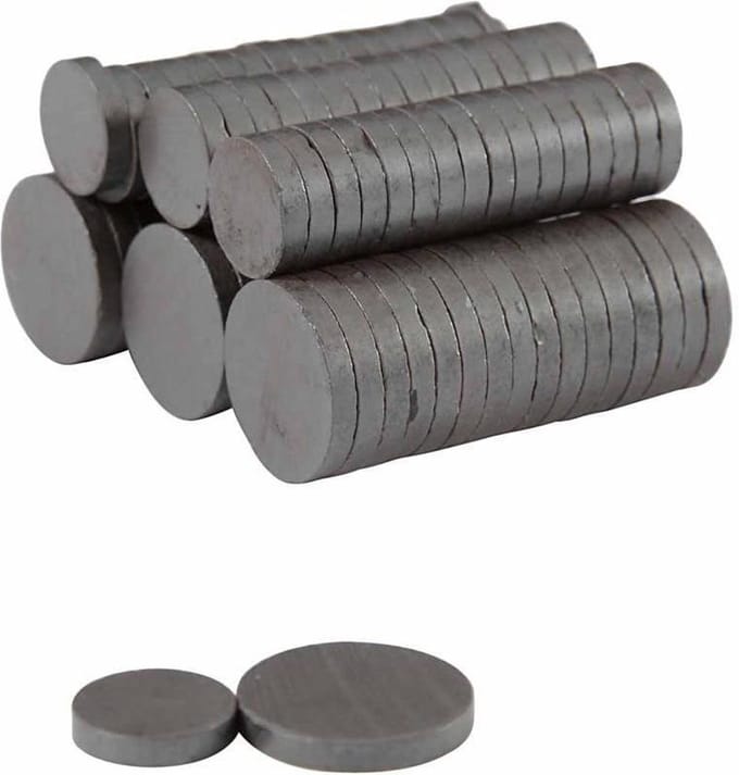 Magneet, d: 14+20 mm, dikte 3 mm, 500 stuks