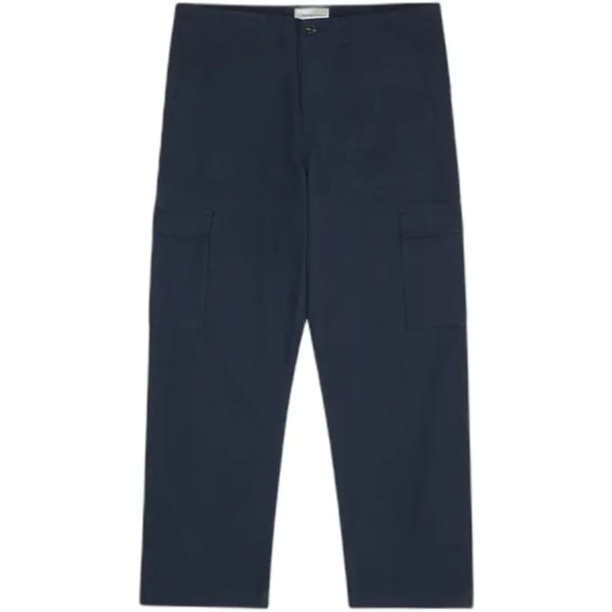 Lange cargobroek in gemêleerd garen KnowledgeCotton Apparel Flint - GOTS/Vegan